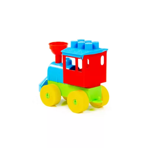 POLESIE műanyag mozdony SZÍNES