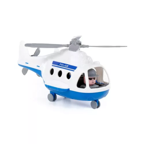 POLESIE műanyag ALPHA rendőrhelikopter FEHÉR