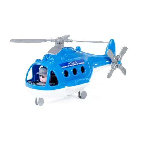 POLESIE műanyag ALPHA rendőrhelikopter KÉK