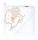 MTT Fürdőlepedő kapucnival - Fehér - szívecskés maci hímzéssel