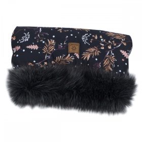   MTT Kézmelegítő babakocsihoz - Fekete alapon arany tölgyfa levelek