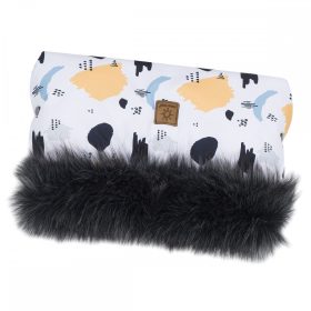   MTT Kézmelegítő babakocsihoz - Fehér alapon sárga és kék minták