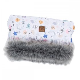   MTT Kézmelegítő babakocsihoz - Fehér alapon színes esernyők