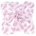 MTT Kis textil pelenka  3 db - Fehér alapon rózsaszín tollak