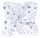MTT Kis textil pelenka  3 db - Fehér alapon szürke nagy csillagok
