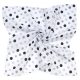MTT Nagy textil pelenka (120x120) - Fehér alapon fekete és szürke pöttyök