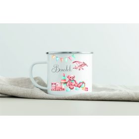 Egyedi névre szóló zománcozott bögre - Játékvilág