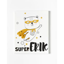 Egyedi névre szóló Falikép-Vászonkép - Super Maci