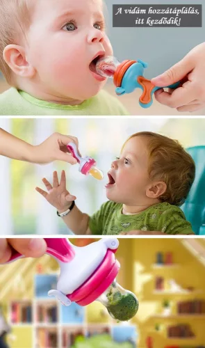 Unique Baby Prémium Nyuszis Etetőcumi - Rózsaszín + AJÁNDÉK etetőfejek