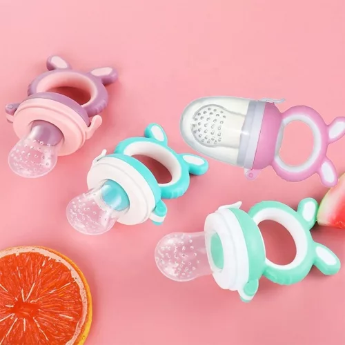 Unique Baby Prémium Nyuszis Etetőcumi - Lila + AJÁNDÉK etetőfejek