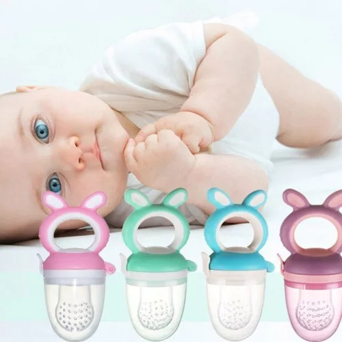 Unique Baby Prémium Nyuszis Etetőcumi - Lila + AJÁNDÉK etetőfejek