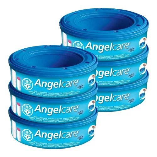 Angelcare Captiva Casette Round pelenkatároló kuka utántöltő 6 db