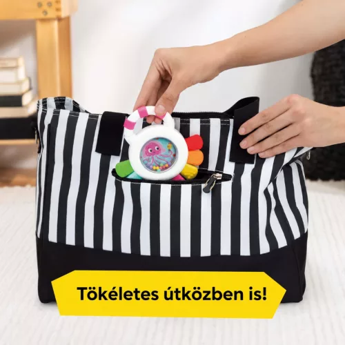 Baby Einstein Szenzoros csörgő és rágóka BPA-mentes Outstanding Opus™ 3m+ - Rózsaszín