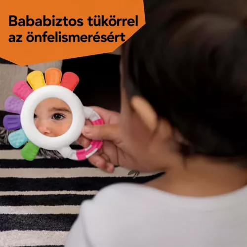 Baby Einstein Szenzoros csörgő és rágóka BPA-mentes Outstanding Opus™ 3m+ - Rózsaszín
