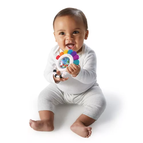 Baby Einstein Szenzoros csörgő és rágóka BPA-mentes Outstanding Opus™ 3m+
