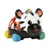 OBALL kontrasztos kisautó és csörgő 2in1 Curious Car zebra Zen™ 3hó+