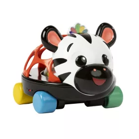   OBALL kontrasztos kisautó és csörgő 2in1 Curious Car zebra Zen™ 3hó+