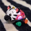 OBALL kontrasztos kisautó és csörgő 2in1 Curious Car zebra Zen™ 3hó+