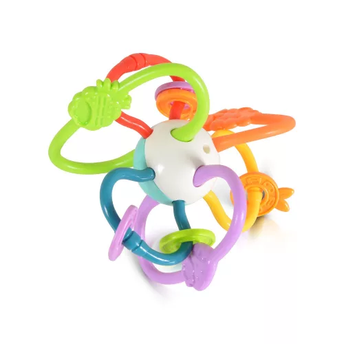 Flexibilis karikás rágókás csörgő - Multicolor