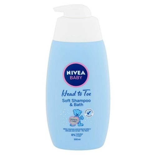 NIVEA Baby gyengéd babasampon és babafürdető 500 ml