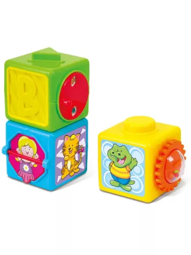 Playgo - Aktív Készségfejlesztő kockák bébijáték