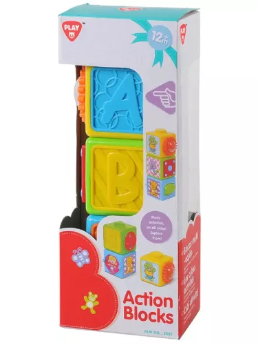 Playgo - Aktív Készségfejlesztő kockák bébijáték