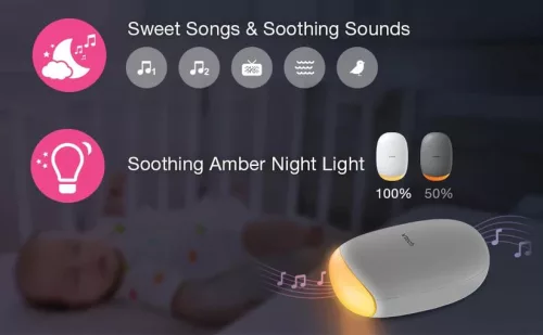 V-Hush™ Rocker – Hang- és Mozgásalapú Babakocsi-Ringató