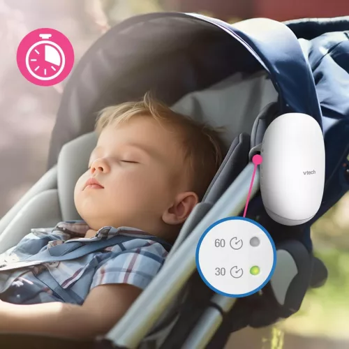 V-Hush™ Rocker – Hang- és Mozgásalapú Babakocsi-Ringató