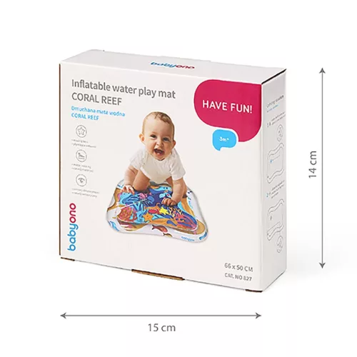 Baby Ono interaktív felfújható vízpárna, vízzel tölthető játszószőnyeg gyerekeknek