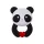 Kontrasztos Szilikon rágóka – Panda