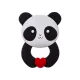 Kontrasztos Szilikon rágóka – Panda