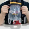 Akuku Szívószálas itatópohár súlyozott szívószállal 280 ml – Tengerészkék/Sárga