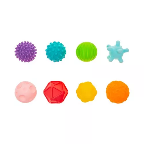 Akuku - puha, BPA mentes szenzoros labdák (8 db) - Multicolor