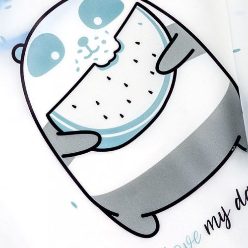 Akuku Hosszú ujjú előke, tépőzáras - Panda