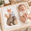 Ceba Baby utazó pelenkázó alátét Basic Forest Friends – 60×40 cm, összecsukható, vízálló