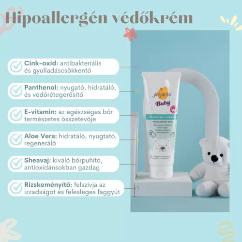 JimJams Baby Hipoallergén popsikrém, védőkrém 100ml
