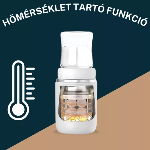Foxter Lets go hordozható akkumulátoros cumisüveg melegítő - Fehér