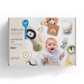   Taf Toys Kontrasztos újszülött fejlesztő és játékkészlet Hello Baby Newborn kit - Ajándékszett
