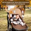 Kontrasztos fekete-fehér plüss csörgős játék Szett - babakocsira, kiságyra, autósülésre - Tumama