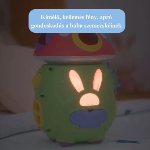 Interaktív zenélő és világító formabedobó játék gombaház - Tumama