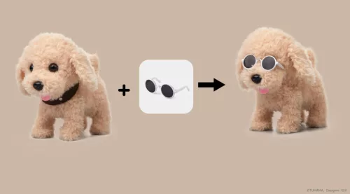 Goldie a kutyus - sétáló, hangvezérlésű, távirányítós, interaktív plüss kutya - Tumama