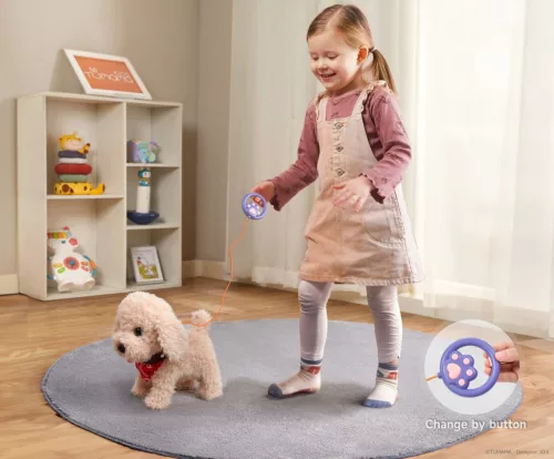 Goldie a kutyus - sétáló, hangvezérlésű, távirányítós, interaktív plüss kutya - Tumama