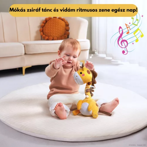 Táncoló, éneklő és beszélő interaktív plüss játék - Zsiráf - Bluetooth - Tumama