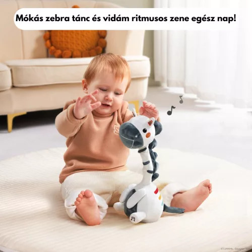 Táncoló, éneklő és beszélő interaktív plüss játék - Zebra - Bluetooth - Tumama