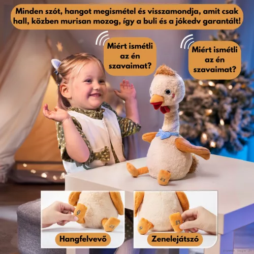 Táncoló, éneklő és beszélő interaktív plüss játék - Pipi - Tumama