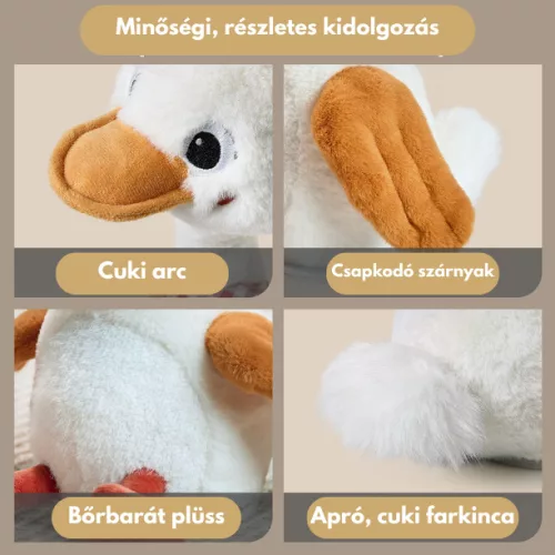 Táncoló, éneklő és beszélő interaktív plüss játék - Kiskacsa - Tumama