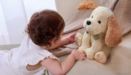 Táncoló, éneklő és beszélő interaktív plüss hosszú fülű kiskutya - Tumama