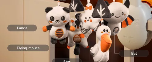 Kontrasztos Altatódalos Zenélő Körforgó, Projektor, Bluetoot - Tumama Kids