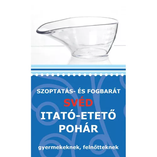 Szoptatás- és fogbarát svéd itató-etető pohár 80ml