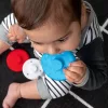BABY EINSTEIN Rágóka BPA mentes Építőjáték, Keljfeljancsi Zebra Stack & Wobble Zen™ 3hó+